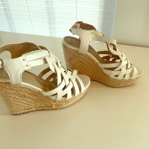 White Wedge sandals
